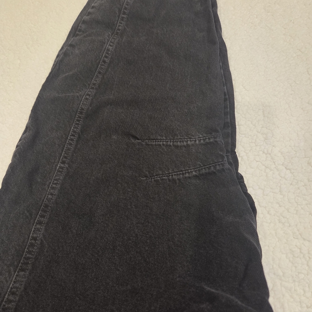 We The Free High-Rise Wide-Leg Jeans in Black - Picture 8 of 10